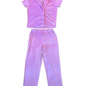 Matching pink velour Juicy Couture set